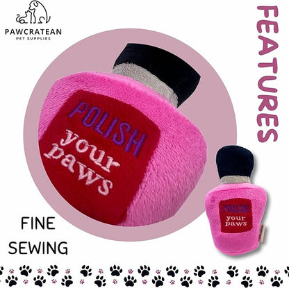 7" Squeaky Plush Toy for Puppies Small Dogs Self Etertainment Washable Soft Made [PET ONLY] (Beauty Style)