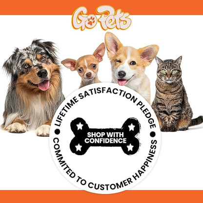 GoPets Dog Nail Clippers, Professional Pet Nail Trimmer for Large Dogs and Cats with Quick Sensor Safety Guard, Heavy Duty Stainless Steel Blades, Non-Slip Handle, Built-in File for Safe Grooming
