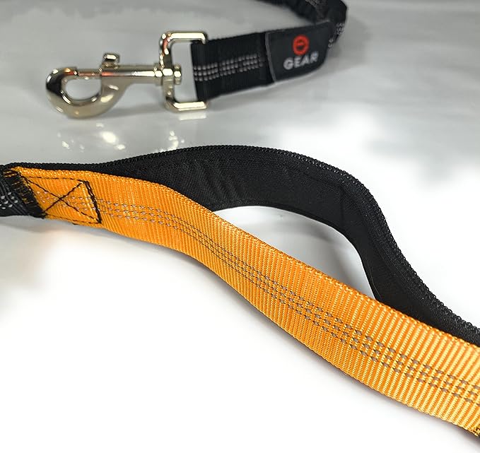 Hands-Free Dog Leash with Locking Carabiner & Waterproof Pouch – Adjustable Waist Belt for Running, Walking & Hiking with Reflective Design