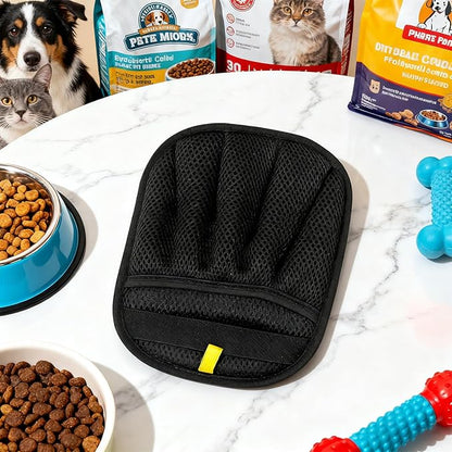 Reusable Five-Finger Pet Hair Removal Gloves for Cats & Dogs, Electrostatic Fabric Cleaning Gloves for Furniture, Car Seats, and Laundry