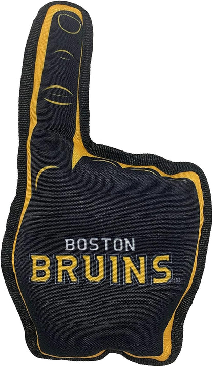 Pets First NHL Boston Bruins #1 Fan Toy for Dogs & Cats. Best Tough PET Toy with Inner Squeaker. Number One Premium Dog Toy for Strongest Chewers & Sports Fans, One Size