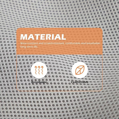 Toyvian Breathable Mesh Cat Hammock Bed Hanging Pet Cat Sleeping Nest Small Gray for Summer Cage Kitten Rest