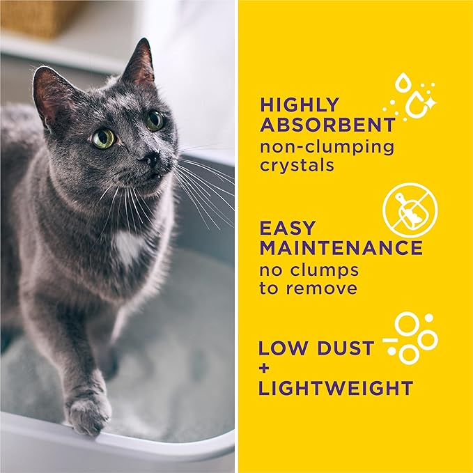 Purina Tidy Cats Tidy Care Alert Cat Health Monitoring Non Clumping Cat Litter with Silica Crystals - 8 Pound (Pack of 2)
