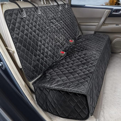 ANOSOSPECIAL Dog Car Seat Cover for Back Seat Cover for Kids, Waterproof X Large Rear Seat Protector for Pet Auto SUV Truck (XL, Black)