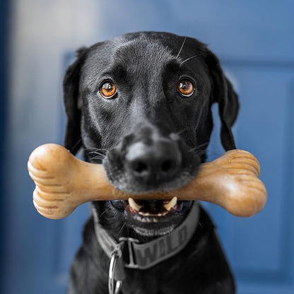 Lumabone Bulkster Durable Chew Toy for Aggressive Chewers, Real Beef, Made in USA, Large