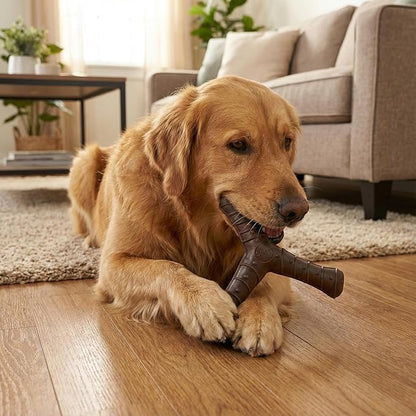 SPOT Bam-Bones Plus Tripod, 8” Bison Flavor – Durable Bamboo & Nylon Fiber Chew Toy for Aggressive Chewers