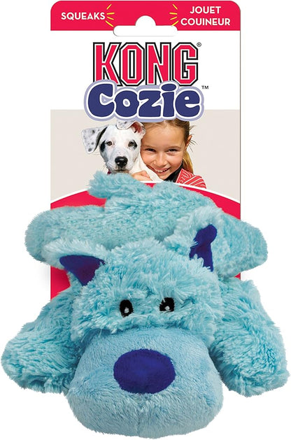 KONG Cozie Baily The Blue Dog, Medium Dog Toy, Blue