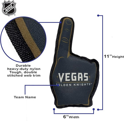 Pets First NHL Las Vegas Golden Knights #1 Fan Toy for Dogs & Cats. Best Tough PET Toy with Inner Squeaker. Number One Premium Dog Toy for Strongest Chewers & Sports Fans, One Size