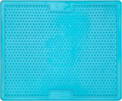 LickiMat X Large Breed Soother Dog Lick Mat Dog Calmer Slow Feeder, Anxiety Reliever Alternative to Puzzle Toys, Slow Feeding Bowls. Use Peanut Butter, Wet, Raw, Mixed Food, Healthy Treats - Turquoise