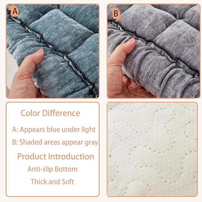 Backseat Pet Bed Mat，Dog Car Seat Cover for Back Seat，Fit for Backseat Extenders，Car Seat Protector, Nonslip Soft Durable Pet Bed for SUVs, Sedans & Trucks（Blue-Gray，24.8x54 inch）