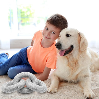 Glaciart One Felted Wool Dog Chew Rings | Durable Dog Chew Toy, Puppy Chew Toys for Teething & Dog Teeth Cleaning | Pet Toys Fetch Games & for Anxiety/Boredom | Great for Small, Medium or Large Dogs