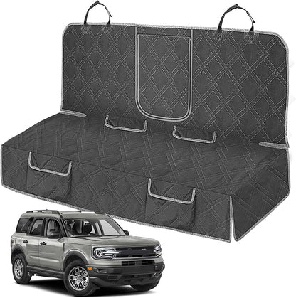 Dog Car Seat Cover Compatible with 2021-2025 Ford Bronco Sport, Waterproof Pet Bench Seat Cover for Back Seat, 600D Heavy Duty Scratch Proof Nonslip Truck Seat Covers for Dogs