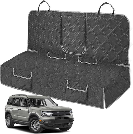 Dog Car Seat Cover Compatible with 2021-2025 Ford Bronco Sport, Waterproof Pet Bench Seat Cover for Back Seat, 600D Heavy Duty Scratch Proof Nonslip Truck Seat Covers for Dogs