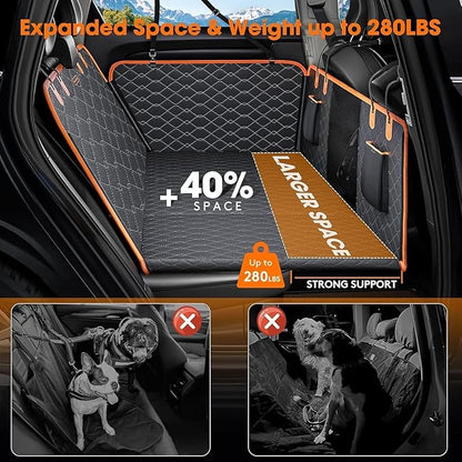 Car Seat Cover for Dogs, fit for Toyota Land Cruiser 2024-2026, Foldable Dog Hammock for Car Travel Accessories,Waterproof Dogs Backseat Cover for Car