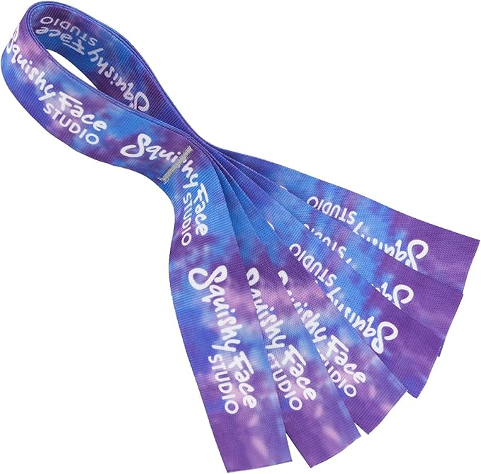 Squishy Face Studio Tug Toy for Dogs, Purple/Blue