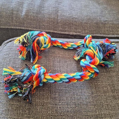 Puppy Rope Toys for Small Dogs - Puppy Teething Toys - Knots Dog Toy for Smart Newborn Pet and High Active Puppies - Doggy Mini Dental Pack of 2