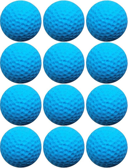 Cat Golf Balls for Indoor Kitten Toys - Interactive Sponge Foam Soccer Balls (Blue)
