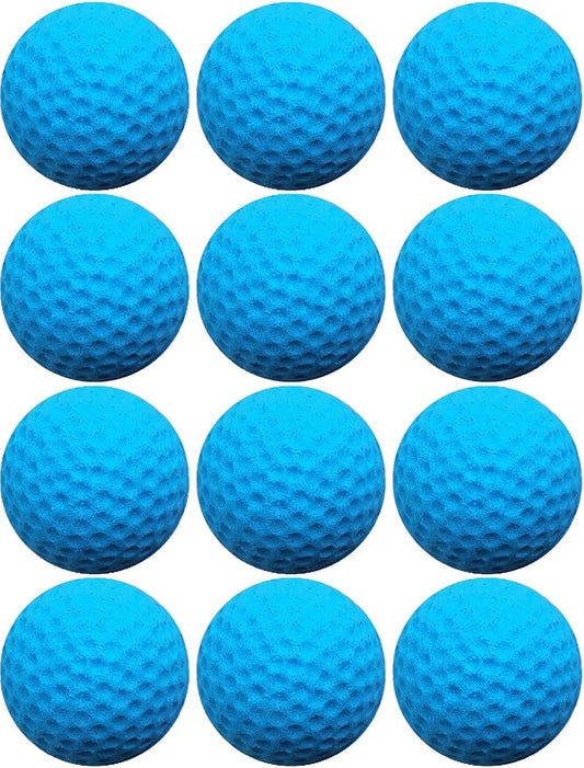 Cat Golf Balls for Indoor Kitten Toys - Interactive Sponge Foam Soccer Balls (Blue)