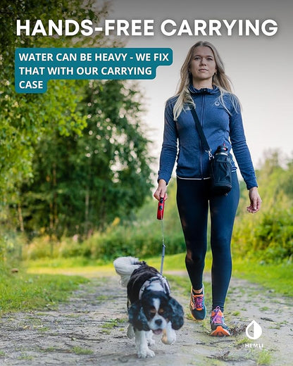 32 oz. Portable Dog Water Bottle and Bowl, Perfect for Walking, Hiking and Travel