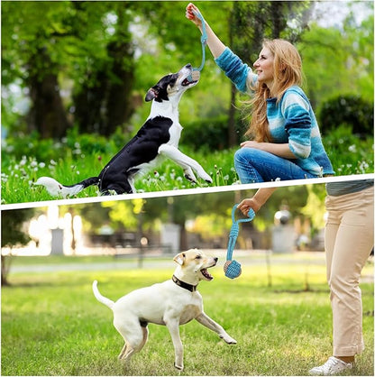 7 Pack Puppy Rope Toys - Variety of Cotton Rope Toys for Small Dogs, Teething, Chewing & Keeping Dogs from Being Bored - Blue