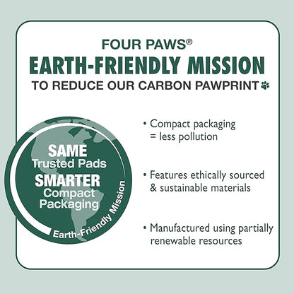 Four Paws Wee-Wee Odor Control with Febreze Freshness Pee Pads for Dogs & Puppies, Leak-Proof Dog Housebreaking Potty Training Floor Protection, Spring Fresh Scent, 22" x 23", 50 Count