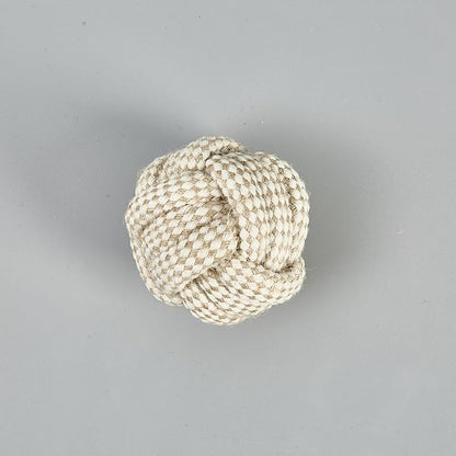 Pet Rope Toys (Small Grayish-White Rope 4pcs)