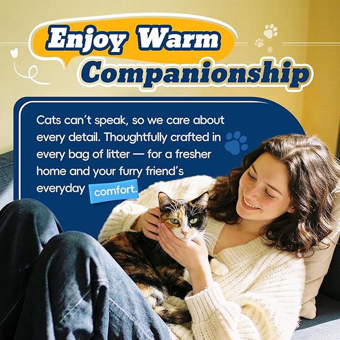 Crystal Cat Litter with Powerful Odor Control, Non-Clumping, Lasts Up to 4 Months, 17.2lb, Rapid Water Absorption, Unscented & Low Tracking Lightweight Blue & White Silica, 4 Pack of 4.3lb