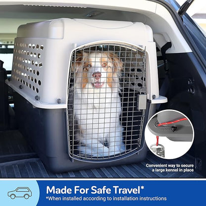 Petmate Vari Dog Kennel - Portable Dog Carriers & Crates for Large Dogs, Airline-Friendly, Durable Plastic, Pet Carrier For Home and Travel, 36 Inches, Taupe and Black