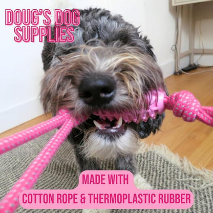Doug's Dog Supplies Football Rope Toy, Tug of War Dog Toy - Dog Rope Toy for Medium to Large Dogs
