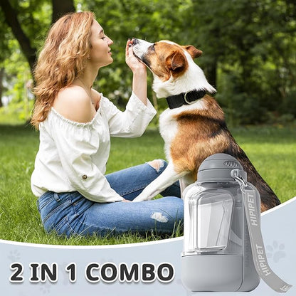 Portable Dog Water Bottle, Leak-Proof Travel Bowl for Large Dogs, Foldable Pet Water Dispenser for Hiking, Camping, Walking Essentials
