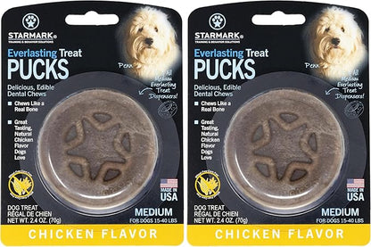 Starmark Everlasting Treat Puck Dental Chew for Medium Dogs (Pack of 2)