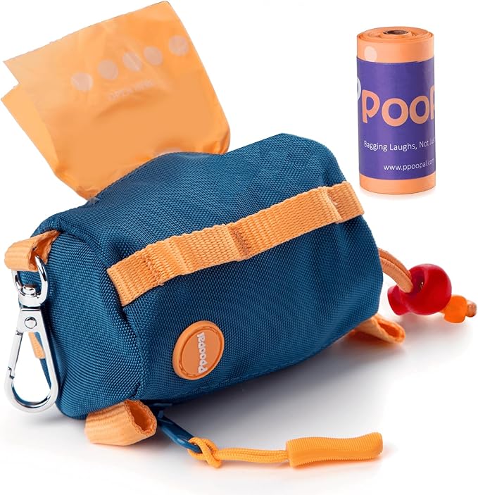 Dog Poop Bags 300 Count, 30 Refill Rolls, Leak Proof Dog Waste Bags - Extra Thick 18 Micron, 14 Inch Long Easy Tie, Light Orange Scent, Strong Star-Sealed Bottom for Walking, Yard & Travel