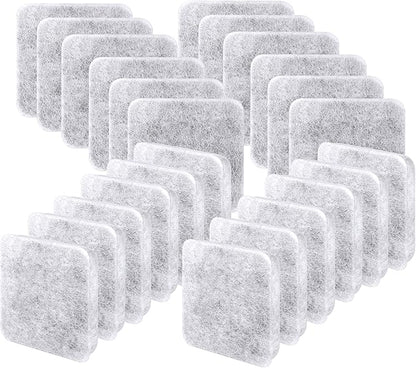 24 Pack Dog Water Fountain Filters, Pet Water Filter Replacement Compatible with Petmate Replendish Mason Pet Water Fountains, Car Drinking Filter for Gravity Waterer Bowls Dispenser