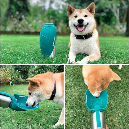 PupFlask Large Dog Water Bottle | 27 or 40 OZ Stainless Steel | Convenient Dog Drink Dispenser | Puppy Travel Water Bowl | Portable Pet Hydration Bottle | Leak Proof | Perfect Size for All Breeds