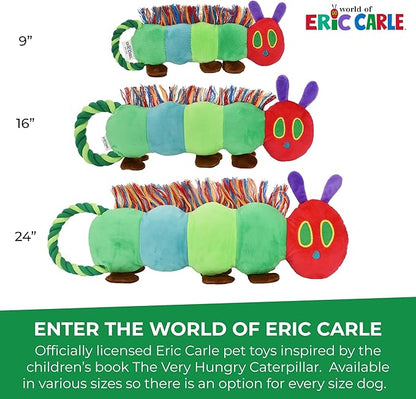 Multipet Eric Carle Very Hungry Caterpillar Rope Tug 24" Dog Toy