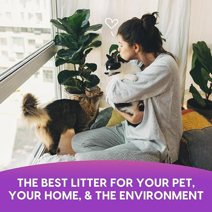 Fresh News Recycled Paper Multi-Cat Pellet Non-Clumping Paper Cat Litter, 25 Pound, 2X Odor Control, Made in USA