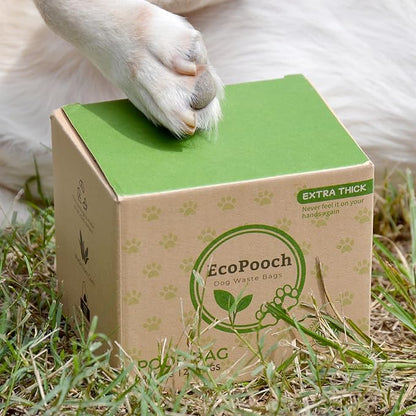 Dog Waste Bags - 100% real compostable dog poop bags, biodegradable poop bags, bolsas para perros popo - Odorless, easy to tear apart, leak proof and unscented, 270 count