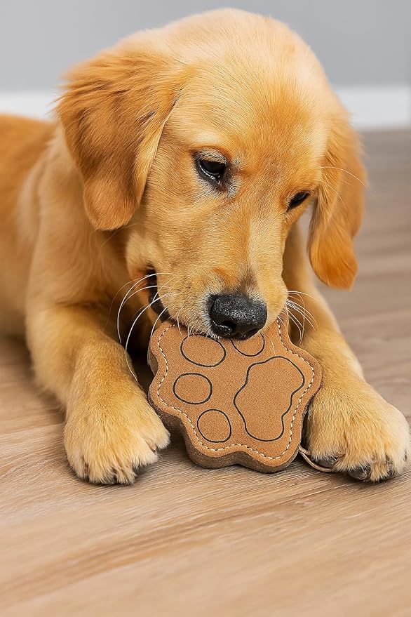 Natural Jute Dog Chew Toy – Tough Paw-Shaped Puppy Teething Toy, Durable & Safe Chew for Small, Medium & Large Dogs, Tug & Interactive Training & Play Toy