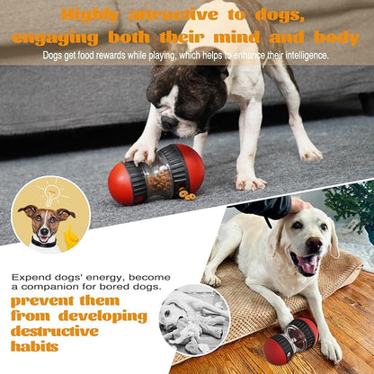 Interactive Dog Puzzle Toy - Adjustable Treat Dispensing Food Dispenser Slow Feeder Bowls, Boredom Busters for Dogs to Keep Them Engaged and Busy for Small Medium Large Dogs