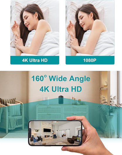 160° Wide Angle 4K HD Charger Camera