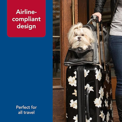 Coastal Pet Bergan Comfort Carrier - Breathable Travel Carrier for Dogs & Cats - Heather Grey, 19" x 10" x 13"