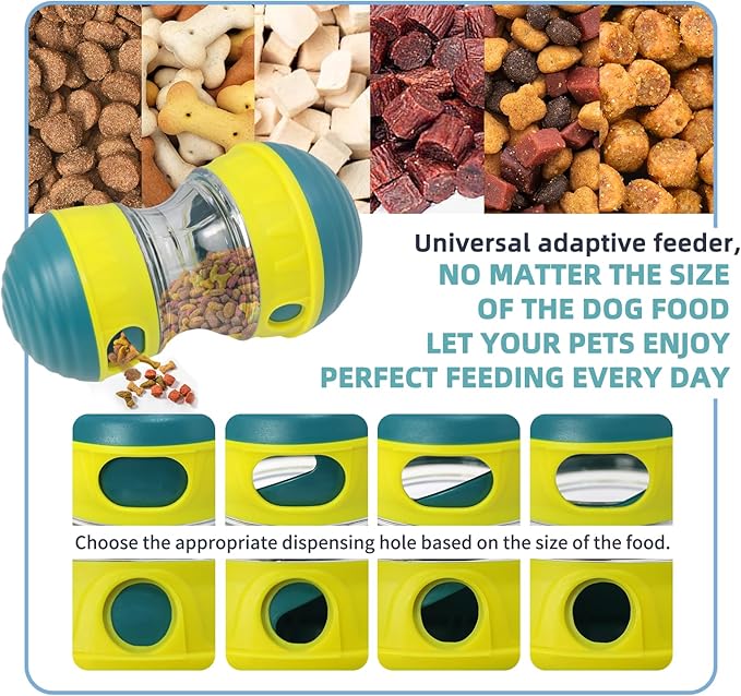 Interactive Dog Toys to Keep Them Busy, Puppy Puzzle Adjustable Food Dispenser Slow Feeder, Enrichment Treat Dispensing Toy Ball for Large/Medium/Small Breed Dogs Pet Gift