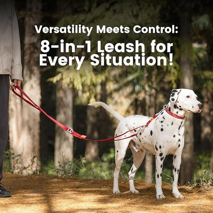 HOWGO Hands Free Dog Leash with Padded Handle,Multifunctional Crossbody Waist Leash for Walking Running Jogging Training,7.5 FT Nylon Adjustable Length for All Breeds(MintGreen, Standard)
