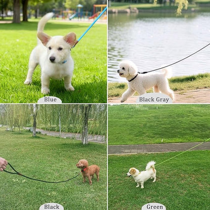 WYuZe 5ft Puppy Leash for Small Dogs, 1/4" Pink Rope Dog Leash with Easy to Use Hook, Lightweight Cat Leashes for Chihuahua/Yorkie/Tiny Breed, 10+ Colors