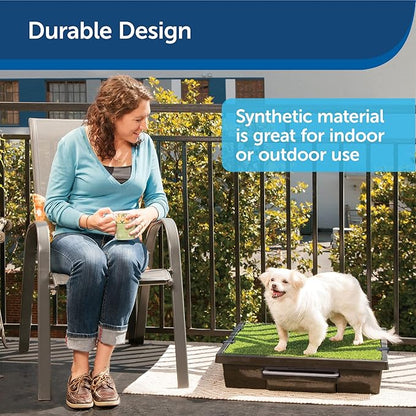 PetSafe Pet Loo Replacement Grass - Feels & Looks Like Real Grass - Drains Urine Quickly - Easy to Clean - Indoor Dog Potty Pad - Medium