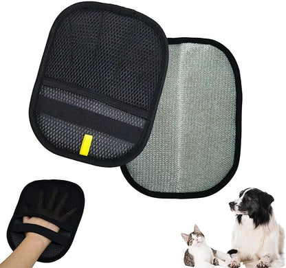 Pet Hair Removal Glove for Cats and Dogs - Upgraded Five-Finger Electrostatic Reusable Magic Brush, Washable Pet Hair Removal Tool for Laundry, Clothing, Couch, Carpet & Car Seat
