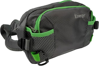 iEnergy™ PAT Waist Belt for Dog Owners - Hands-Free Dog Walking Fanny Pack with Treat Pouch - Durable Dog Training Bag for Hiking & Running - Dog Walking Belt with Accessories (Green)