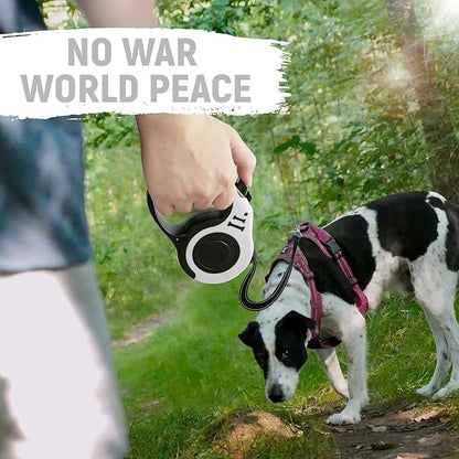Retractable Dog Leash Automatic Telescopic Tractor Dog Tape, Pet Tape 10/16 FT Durable and Convenient, with Folding Bowl, Dispenser, Rubbish Bags, Suitable for Small and Medium Dogs