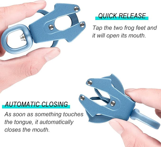GEIT 2/4/5/6FT Dog Leash, Heavy Duty Rope Leashes, Reflective Nylon Pet Lead with Aluminum Quick Release/Locking Tactical Frog Clip for Small Medium and Large Dogs, Blue, 1/2 inch