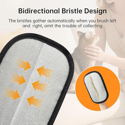 3PCS Pet Hair Removal Glove,Electrostatic Pet Hair Removal Gloves,Reusable Cat & Dog Hair Remover （3PCS）